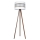 Stojací lampa CORAL 1xE27/60W/230V hnědá/bílá/zlatá