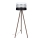 Stojací lampa CORAL 1xE27/60W/230V hnědá/černá/bílá/matný chrom