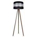Stojací lampa CORAL 1xE27/60W/230V hnědá/černá/matný chrom