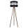 Stojací lampa CORAL 1xE27/60W/230V hnědá/černá/matný chrom