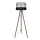 Stojací lampa CORAL 1xE27/60W/230V hnědá/černá/šedá/matný chrom