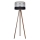 Stojací lampa CORAL 1xE27/60W/230V hnědá/černá/šedá/matný chrom