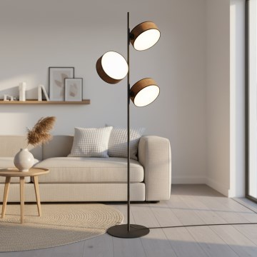 Stojací lampa DRUMZ 3xE14/10W/230V hnědá