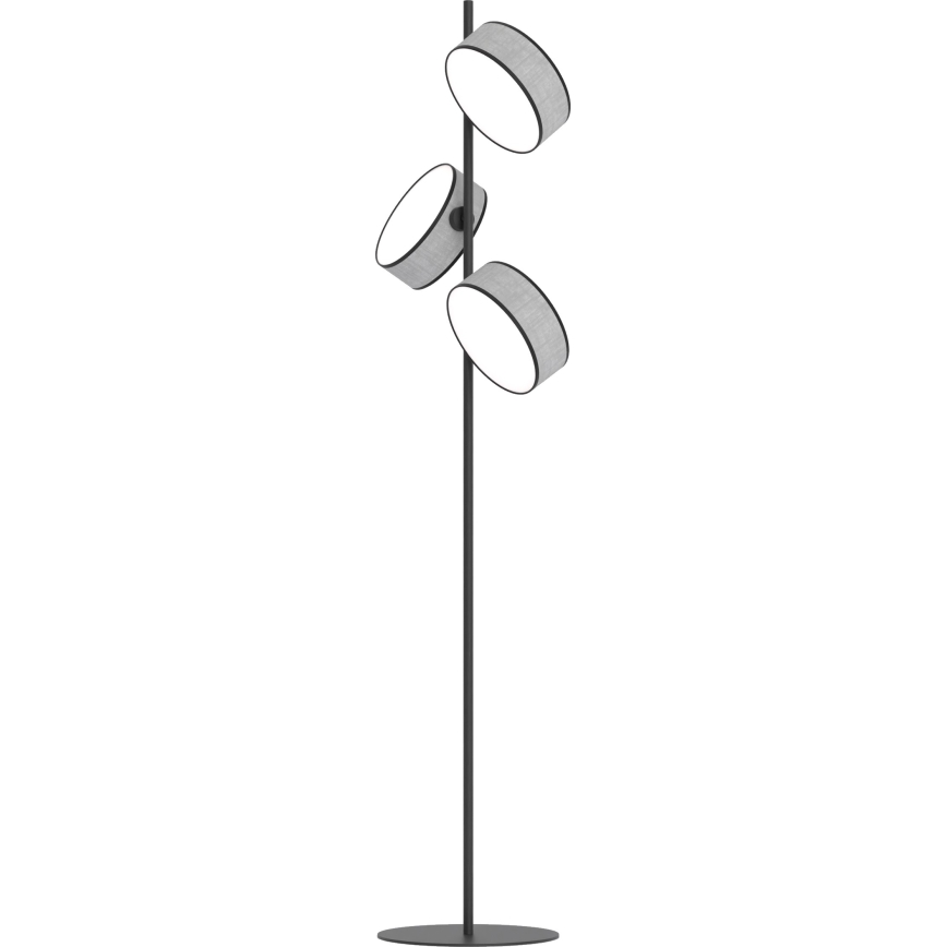 Stojací lampa DRUMZ 3xE14/10W/230V šedá