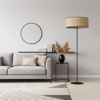 Stojací lampa ECO 1xE27/15W/230V béžová/ratan