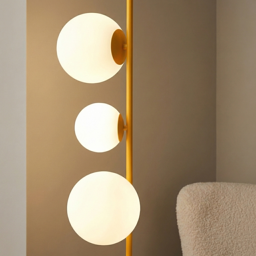 Stojací lampa ETNO 4xG9/8W/230V oranžová