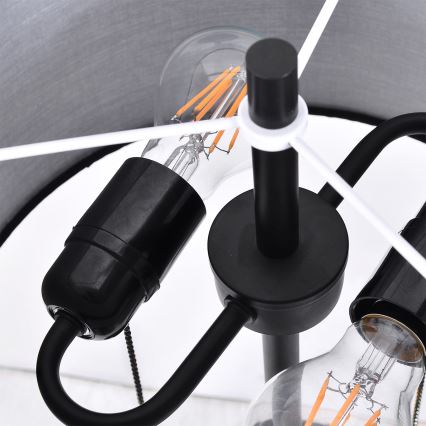 Stojací lampa FOGO 2xE27/15W/230V černá