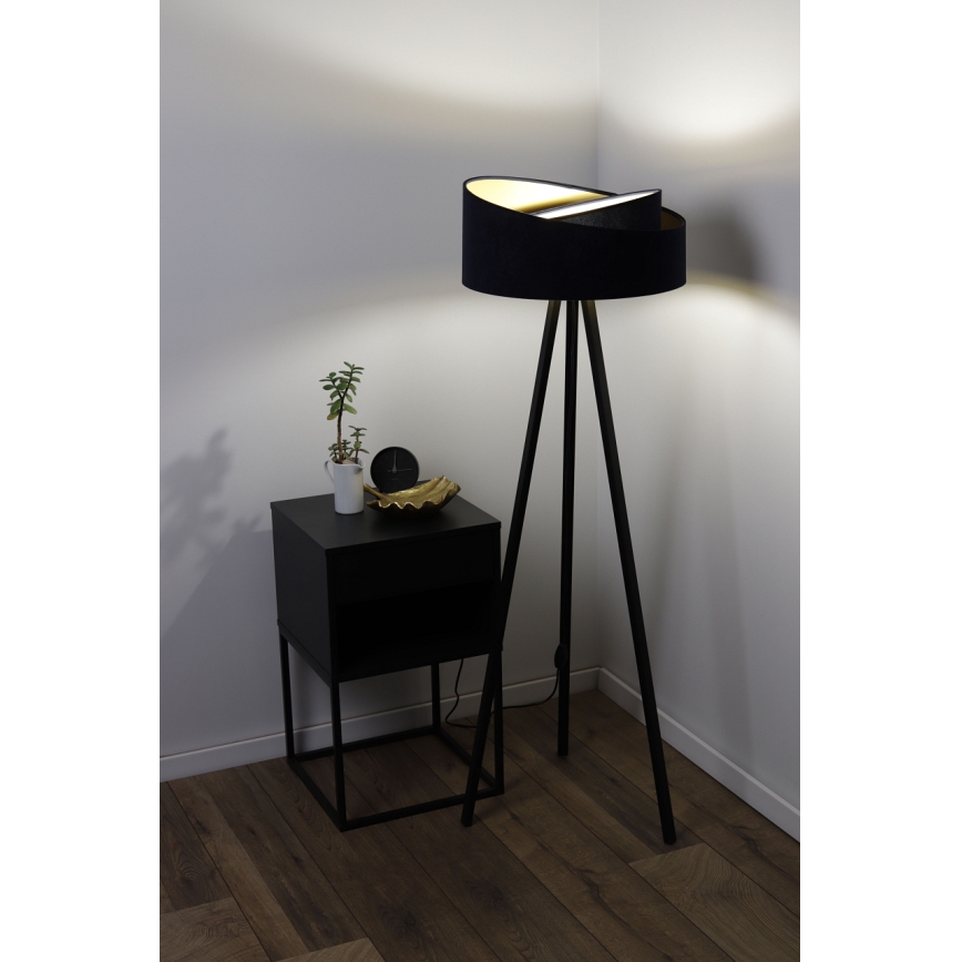 Stojací lampa GALAXY 1xE27/60W/230V černá/wenge