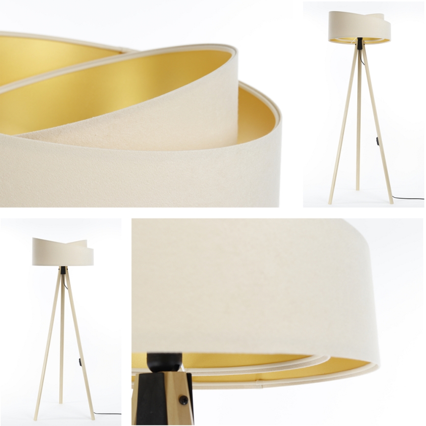 Stojací lampa GALAXY 1xE27/60W/230V krémová/béžová