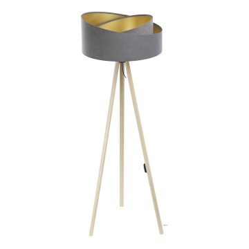 Stojací lampa GALAXY 1xE27/60W/230V šedá/béžová