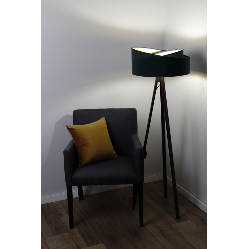 Stojací lampa GALAXY 1xE27/60W/230V zelená/wenge