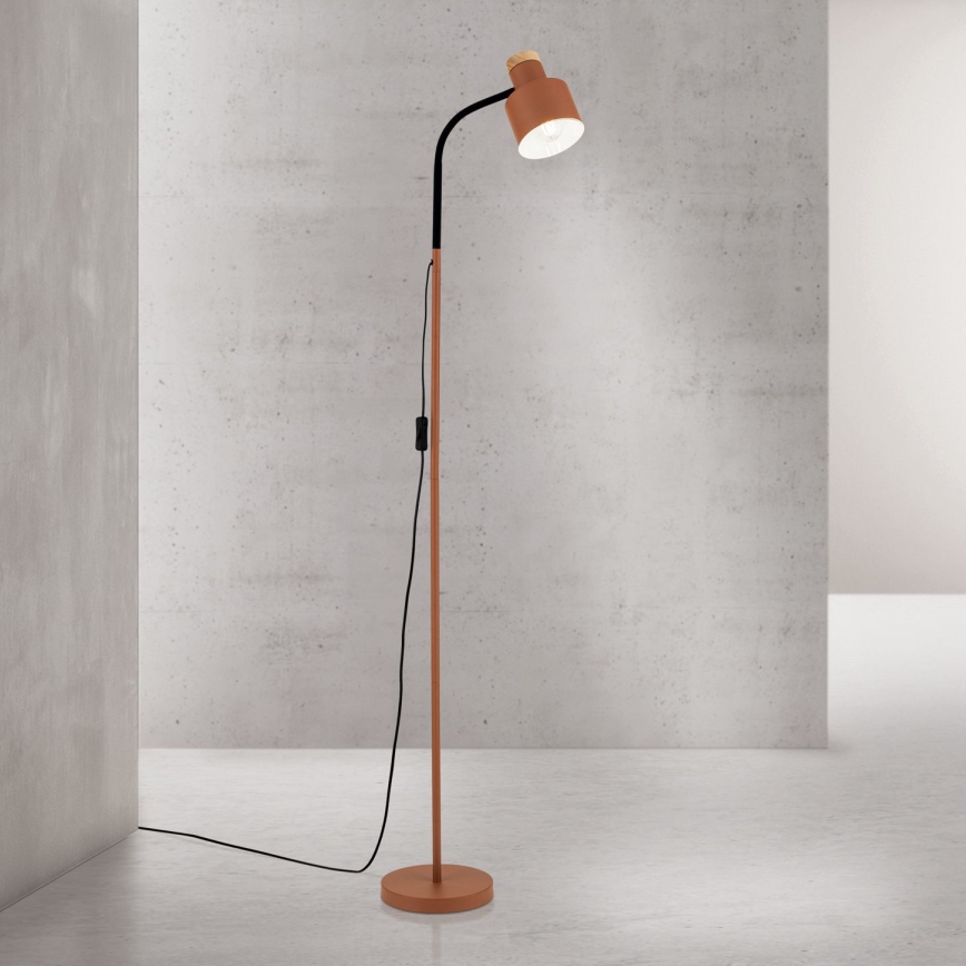 Stojací lampa GILI 1xE27/40W/230V cihlová