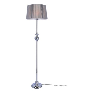 Stojací lampa GILLENIA 1xE27/60W/230V stříbrná