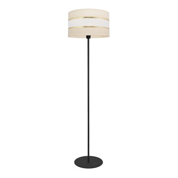 Stojací lampa HELEN 1xE27/15W/230V krémová/černá/zlatá
