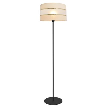 Stojací lampa HELEN 1xE27/15W/230V krémová/černá/zlatá