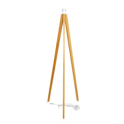 Stojací lampa HELEN 1xE27/15W/230V krémová/zlatá/dub