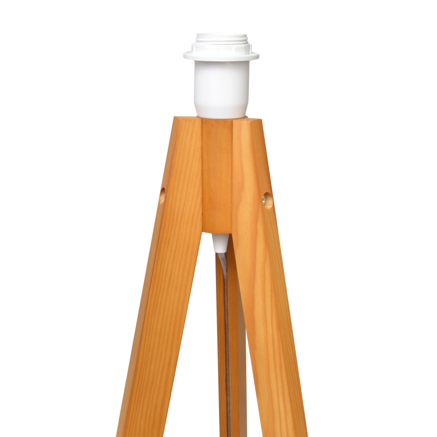 Stojací lampa HELEN 1xE27/15W/230V krémová/zlatá/dub