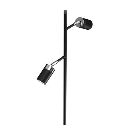 Stojací lampa JOKER 2xGU10/25W/230V černá/lesklý chrom