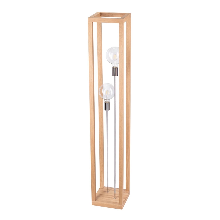 Stojací lampa KAGO 2xE27/60W/230V matný dub