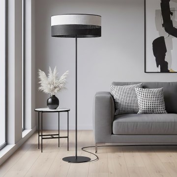 Stojací lampa KARBON 1xE27/15W/230V černá/šedá