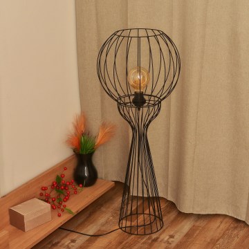 Stojací lampa MERCURE 1xE27/15W/230V černá