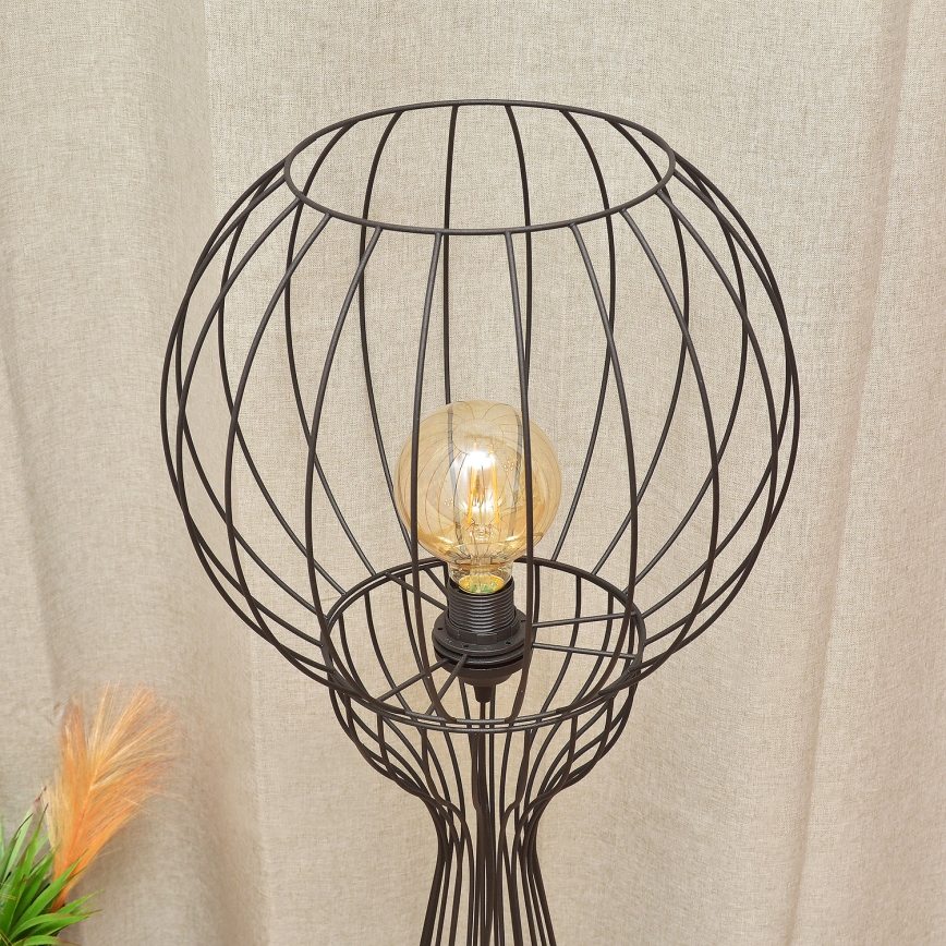 Stojací lampa MERCURE 1xE27/15W/230V černá