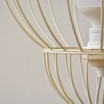 Stojací lampa MERCURE 1xE27/15W/230V krémová