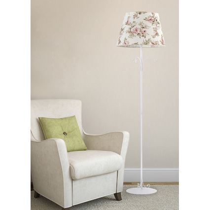 Stojací lampa ROSA WHITE 1xE27/60W/230V
