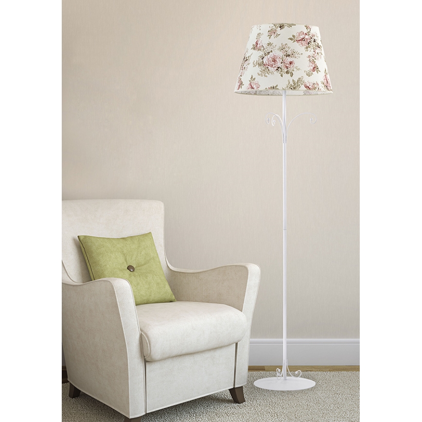 Stojací lampa ROSA WHITE 1xE27/60W/230V