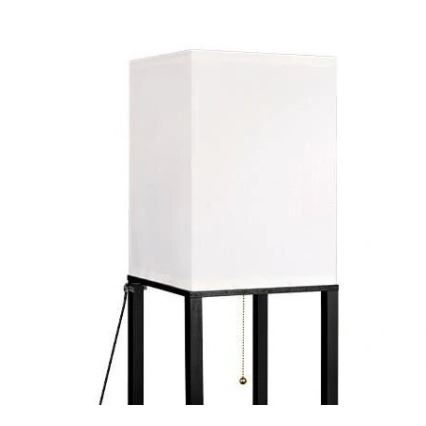 Stojací lampa s poličkami 1xE27/60W/230V černá/bílá