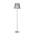 Stojací lampa SEGIN 1xE27/60W/230V šedá/lesklý chrom