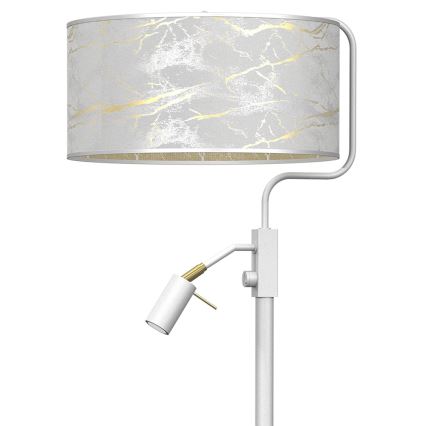 Stojací lampa SENSO 1xE27/40W/230V + 1xGU10/7W bílá