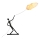 Stojací lampa SILUETTE 6xE27/40W/230V 180 cm Dream Reach