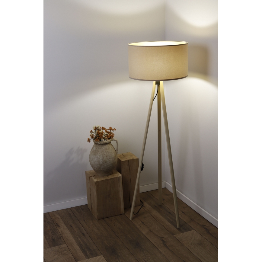Stojací lampa STANDART 1xE27/60W/230V béžová