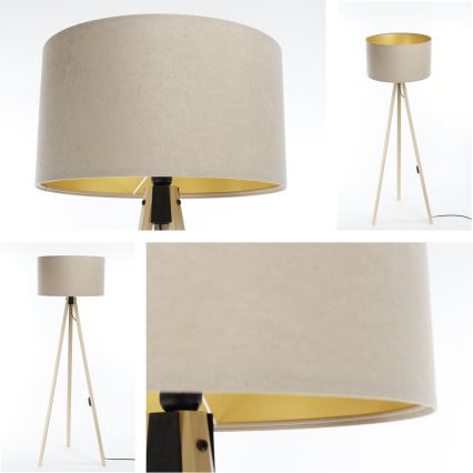 Stojací lampa STANDART 1xE27/60W/230V béžová