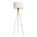 Stojací lampa STANDART 1xE27/60W/230V bílá/béžová