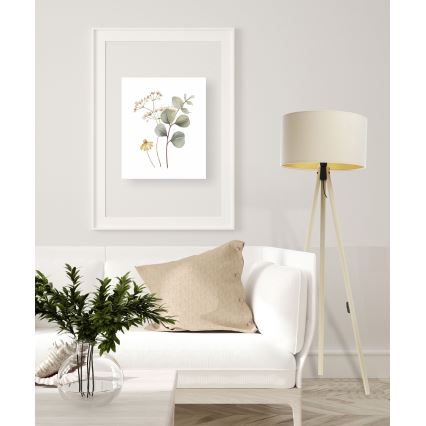 Stojací lampa STANDART 1xE27/60W/230V krémová/béžová