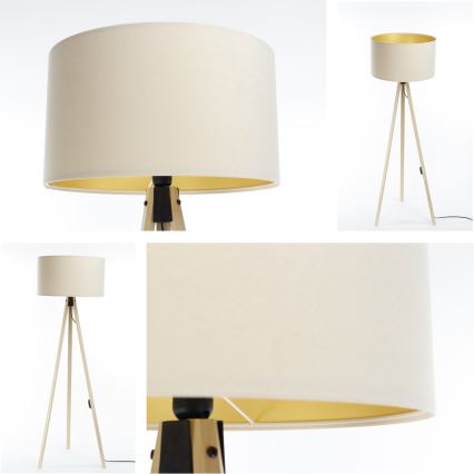 Stojací lampa STANDART 1xE27/60W/230V krémová/béžová