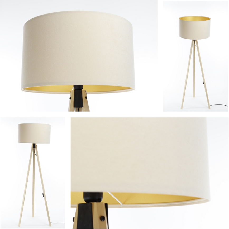 Stojací lampa STANDART 1xE27/60W/230V krémová/béžová