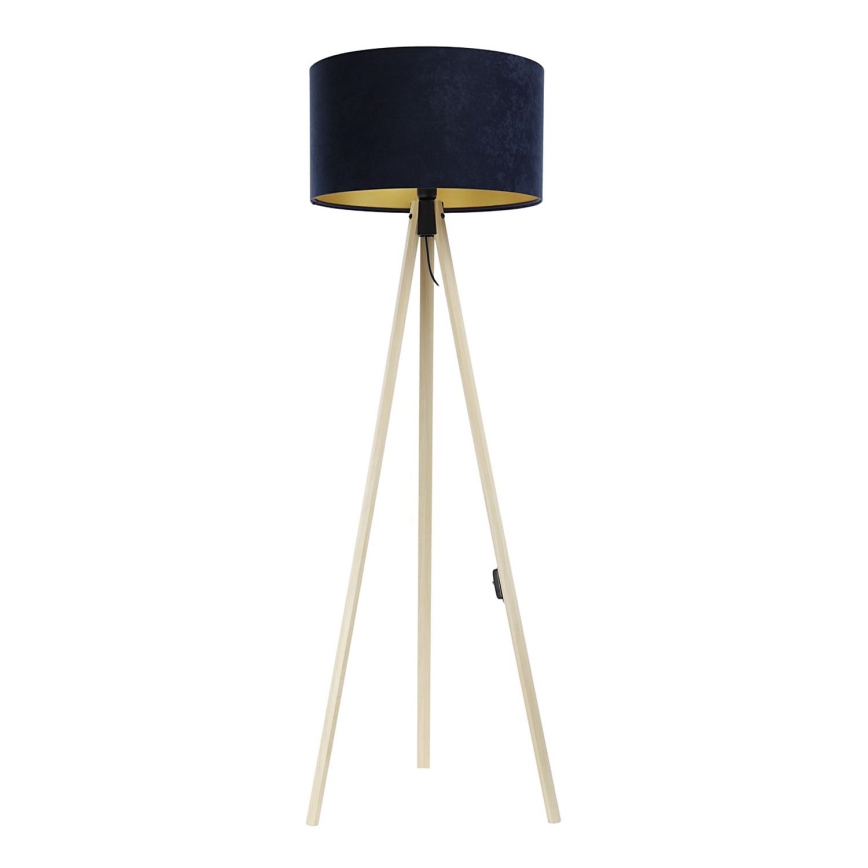 Stojací lampa STANDART 1xE27/60W/230V modrá/béžová