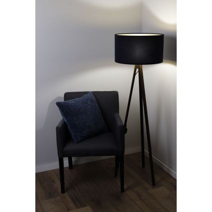 Stojací lampa STANDART 1xE27/60W/230V modrá/hnědá