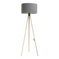 Stojací lampa STANDART 1xE27/60W/230V šedá/béžová
