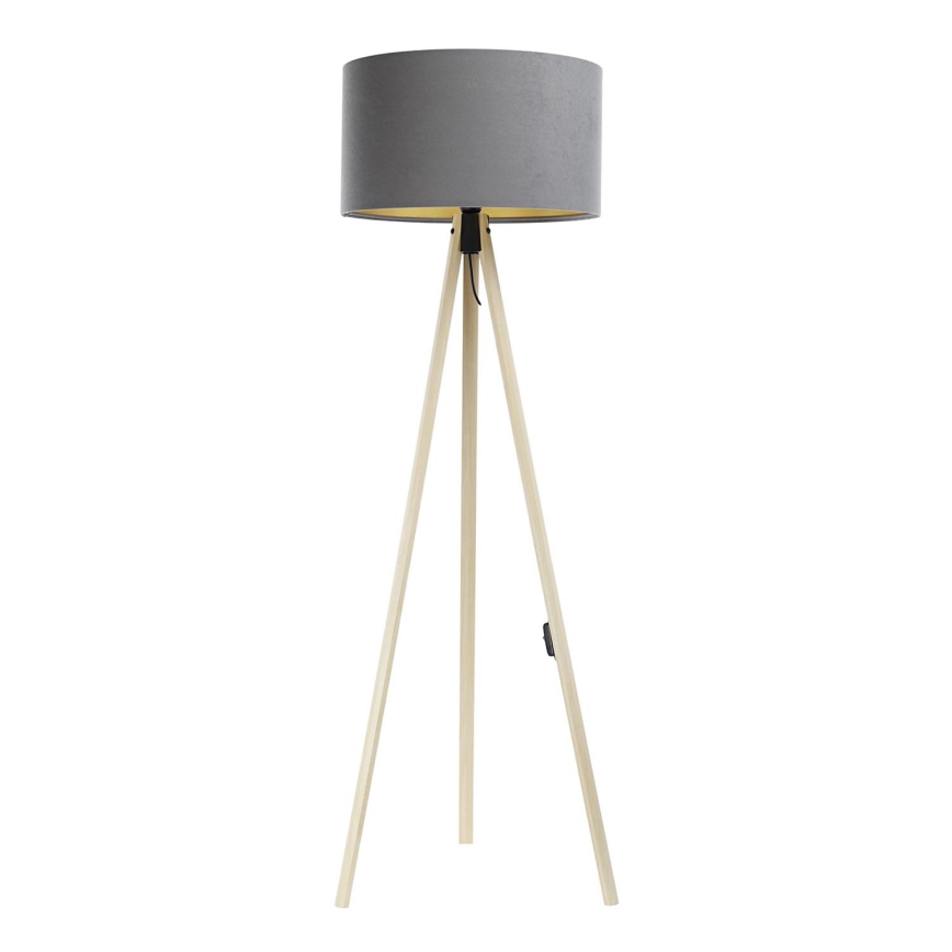 Stojací lampa STANDART 1xE27/60W/230V šedá/béžová