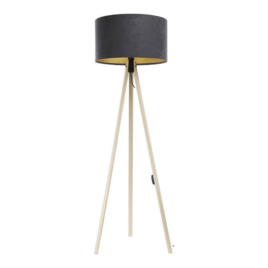 Stojací lampa STANDART 1xE27/60W/230V šedá/béžová