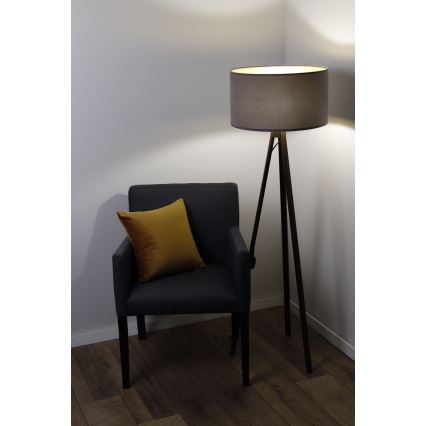 Stojací lampa STANDART 1xE27/60W/230V šedá/wenge