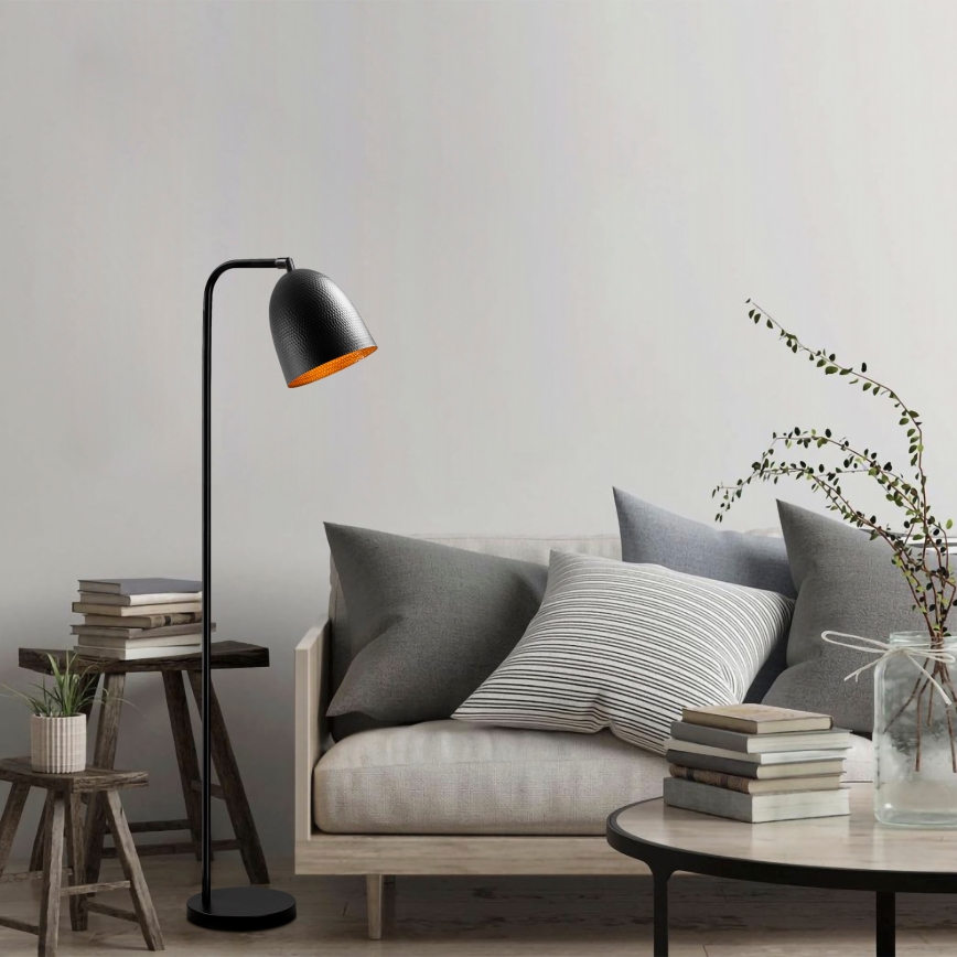 Stojací lampa TATTOO 1xE27/40W/230V černá