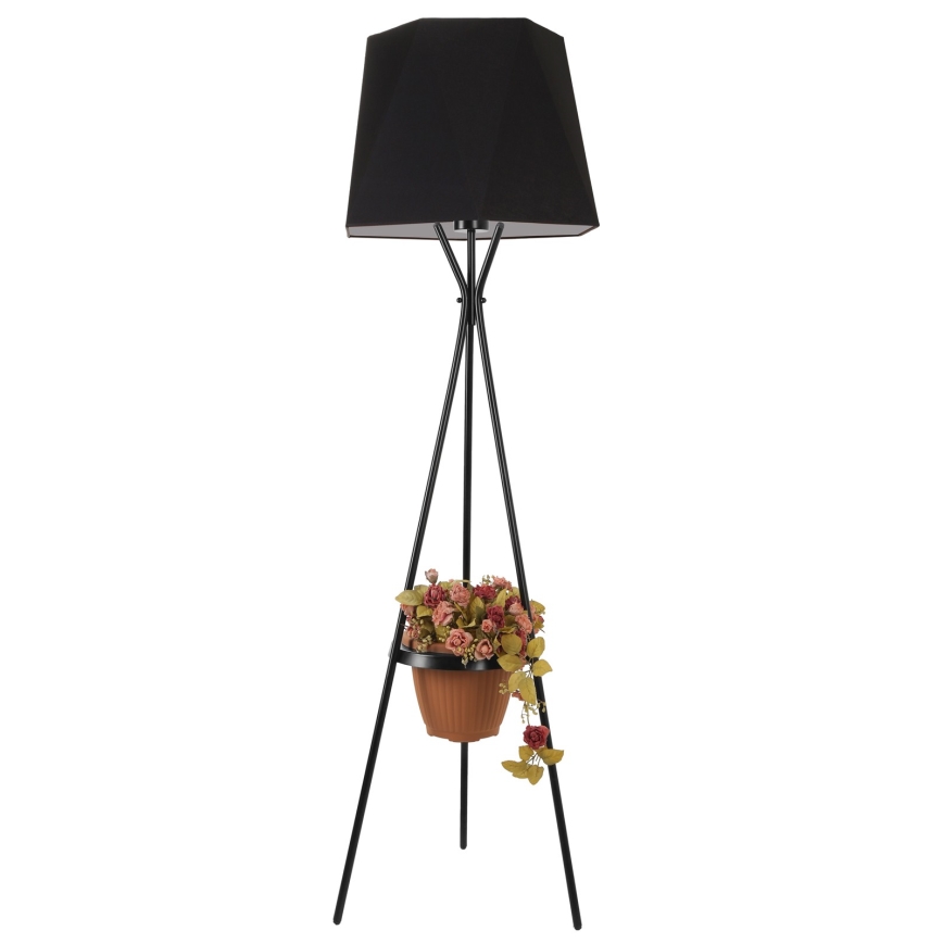 Stojací lampa VENEDIK 1xE27/60W/230V černá