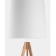 Stojací lampa WALZ 1xE27/25W/230V bílá/dřevo