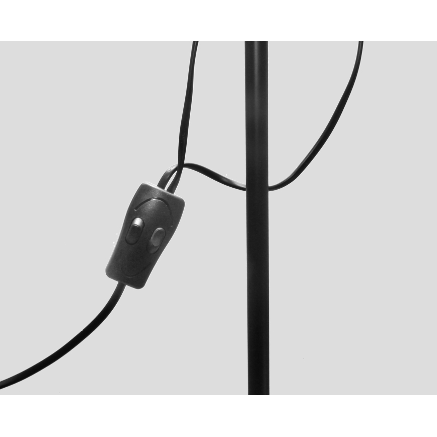 Stojací lampa WENDY 1xE27/100W/230V + 1xE14/40W černá