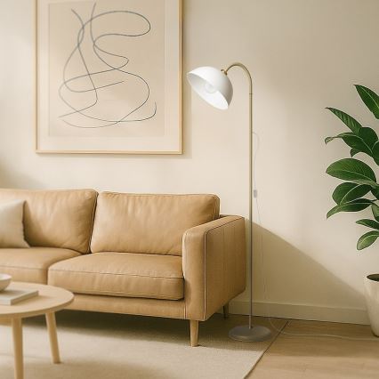 Stojací lampa ZACK 1xE27/60W/230V béžová